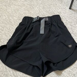 Black athletic shorts